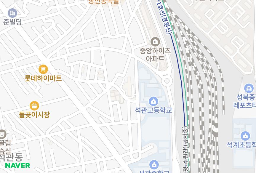 서울특별시 성북구 석관동 석관동삼성 위치·실거래 시세 지도
