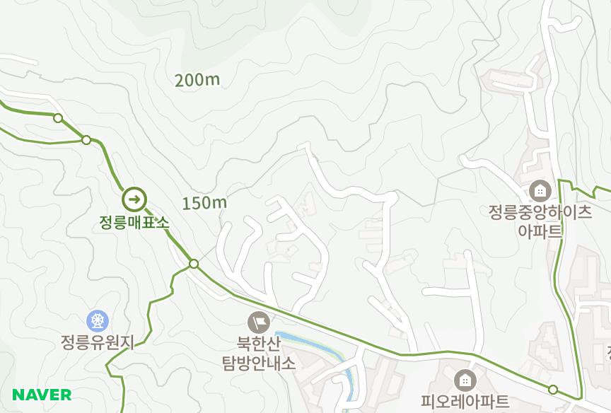 서울특별시 성북구 정릉동 대원 위치·실거래 시세 지도