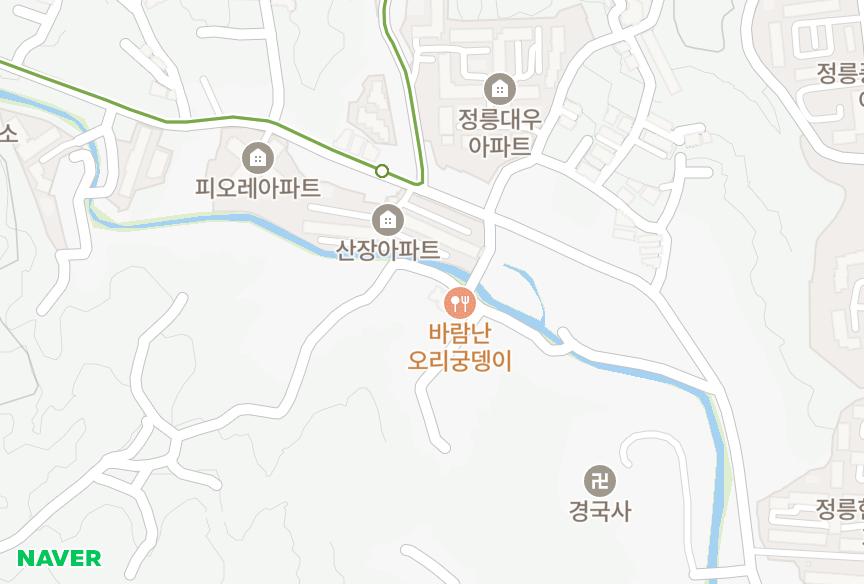 서울특별시 성북구 정릉동 정릉동푸른 위치·실거래 시세 지도