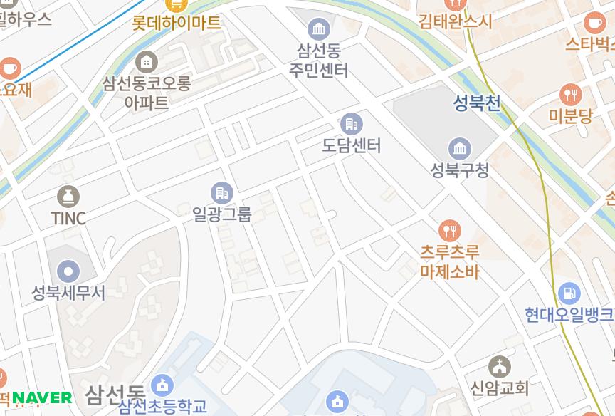 서울특별시 성북구 삼선동5가 청기와 위치·실거래 시세 지도
