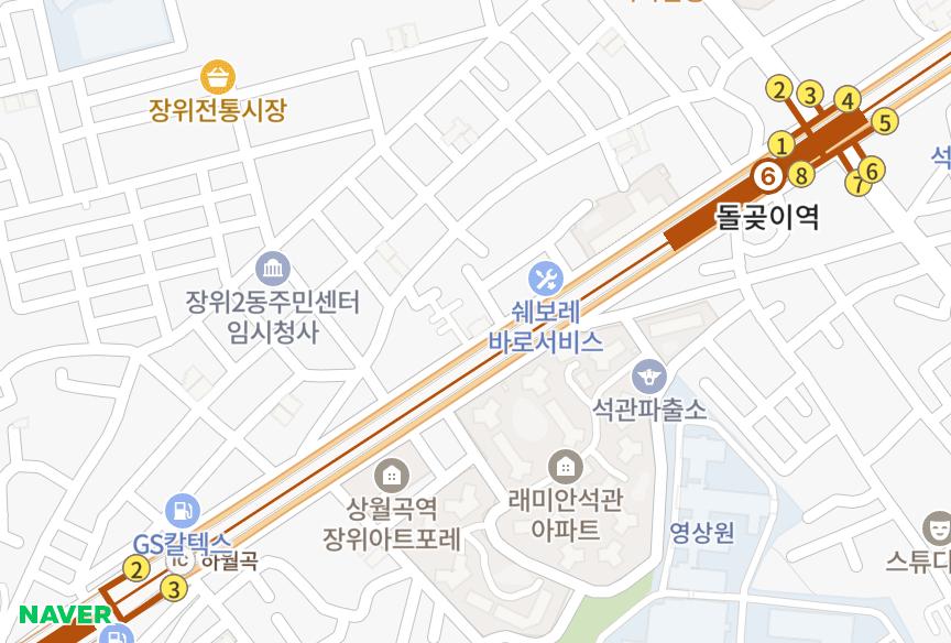 서울특별시 성북구 장위동 라인캐슬 위치·실거래 시세 지도