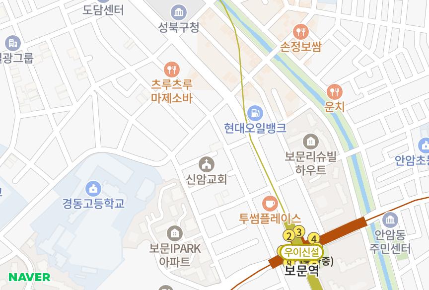 서울특별시 성북구 보문동2가 광남캐스빌 위치·실거래 시세 지도