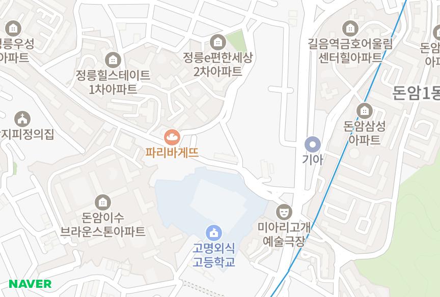 서울특별시 성북구 돈암동 고명 위치·실거래 시세 지도