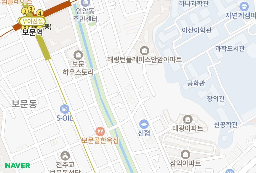 서울특별시 성북구 안암동3가 동아쉐르빌 위치·실거래 시세 지도