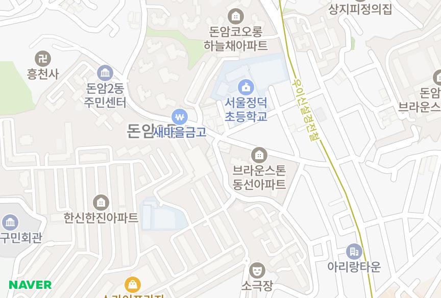 서울특별시 성북구 동소문동7가 샤인힐 위치·실거래 시세 지도