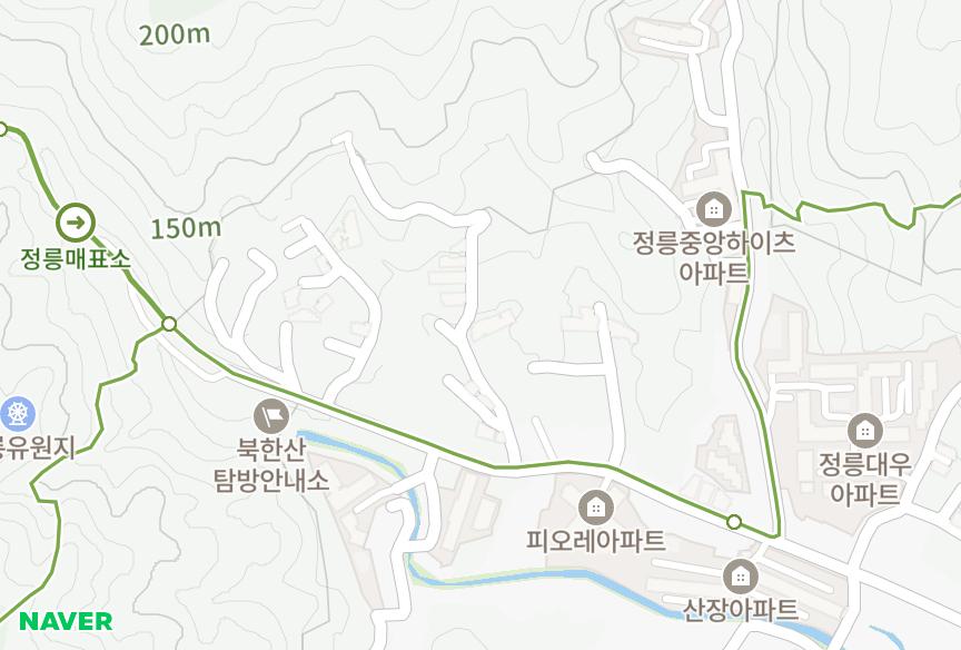 서울특별시 성북구 정릉동 풍산쉐르빌 위치·실거래 시세 지도