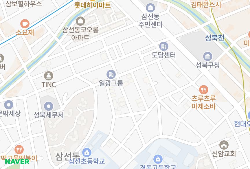 서울특별시 성북구 삼선동5가 삼선 위치·실거래 시세 지도