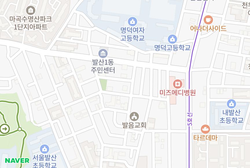 서울특별시 강서구 내발산동 신세계1차 위치·실거래 시세 지도