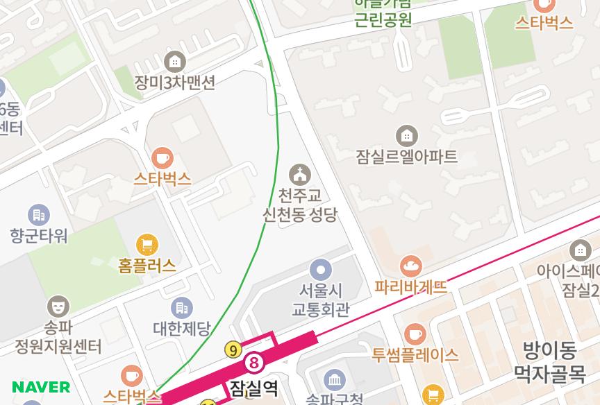 서울특별시 송파구 신천동 잠실아이스페이스 위치·실거래 시세 지도