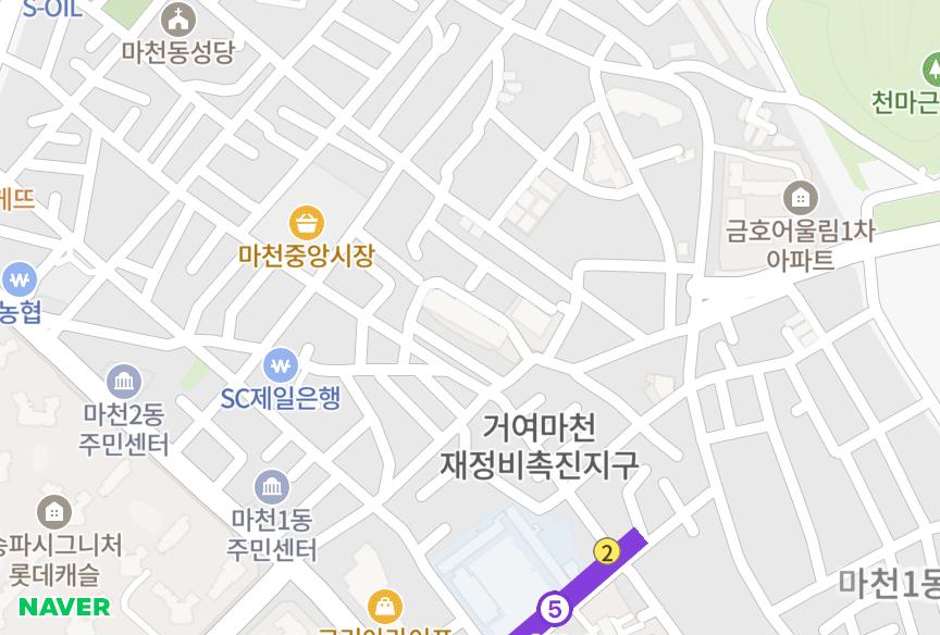 서울특별시 송파구 마천동 한보1차 위치·실거래 시세 지도