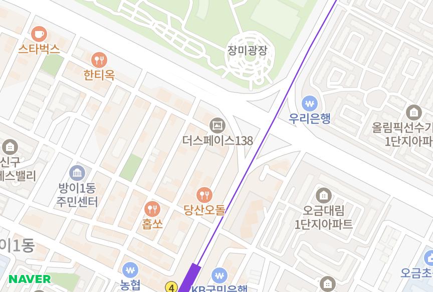 서울특별시 송파구 방이동 인택파크랜드 위치·실거래 시세 지도