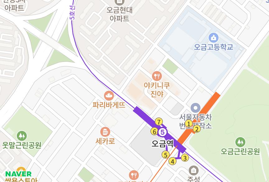 서울특별시 송파구 오금동 르네상스빌 위치·실거래 시세 지도