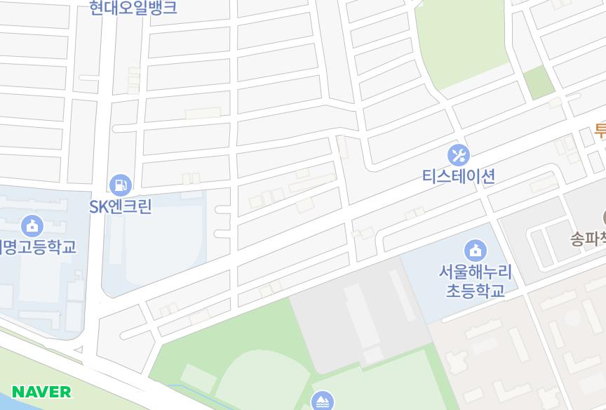 서울특별시 송파구 석촌동 현대 위치·실거래 시세 지도