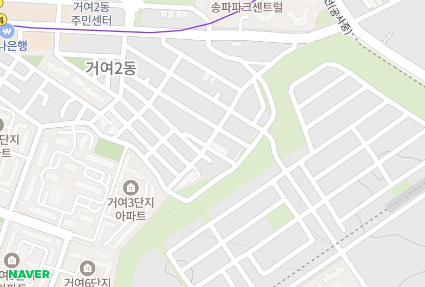 서울특별시 송파구 거여동 로얄 위치·실거래 시세 지도
