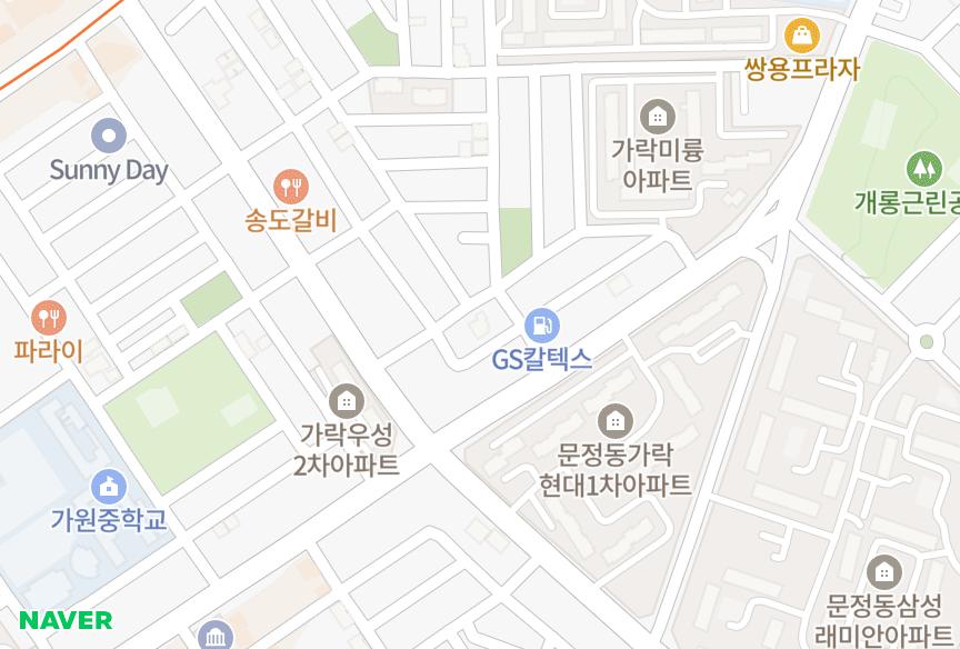 서울특별시 송파구 가락동 프라임 위치·실거래 시세 지도