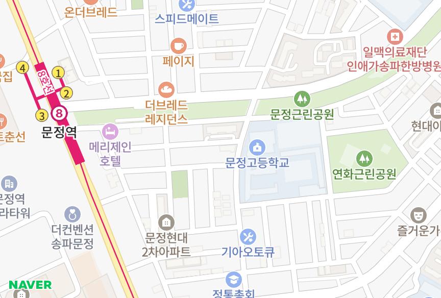 서울특별시 송파구 문정동 동부주택브리앙뜨 위치·실거래 시세 지도
