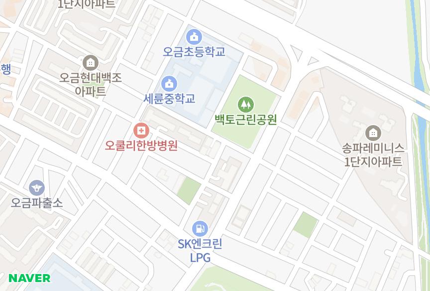 서울특별시 송파구 오금동 오륜파크빌 위치·실거래 시세 지도