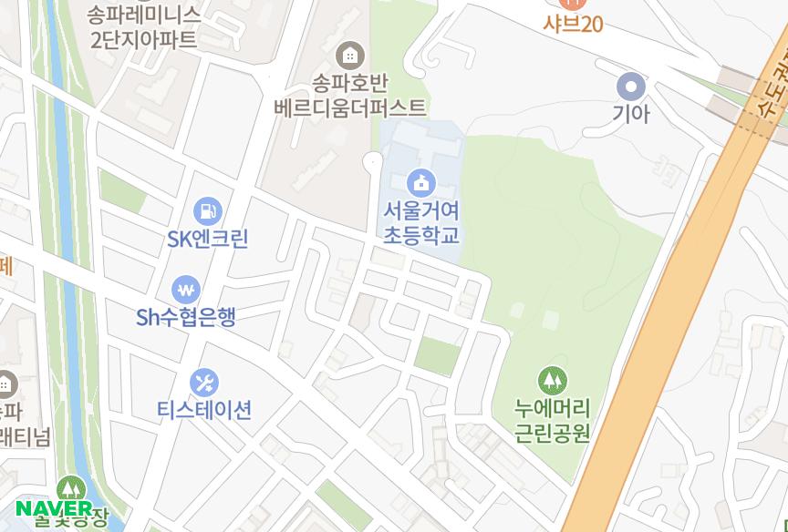 서울특별시 송파구 오금동 명성 위치·실거래 시세 지도