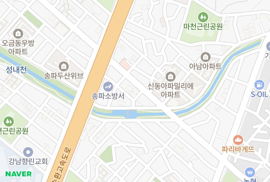 서울특별시 송파구 마천동 솔렌시아 위치·실거래 시세 지도