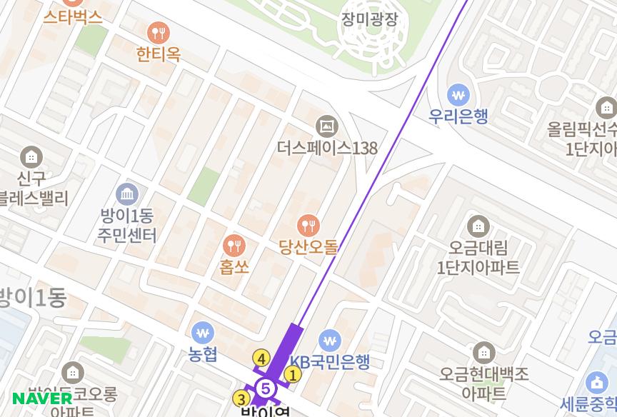 서울특별시 송파구 방이동 (185-5) 위치·실거래 시세 지도