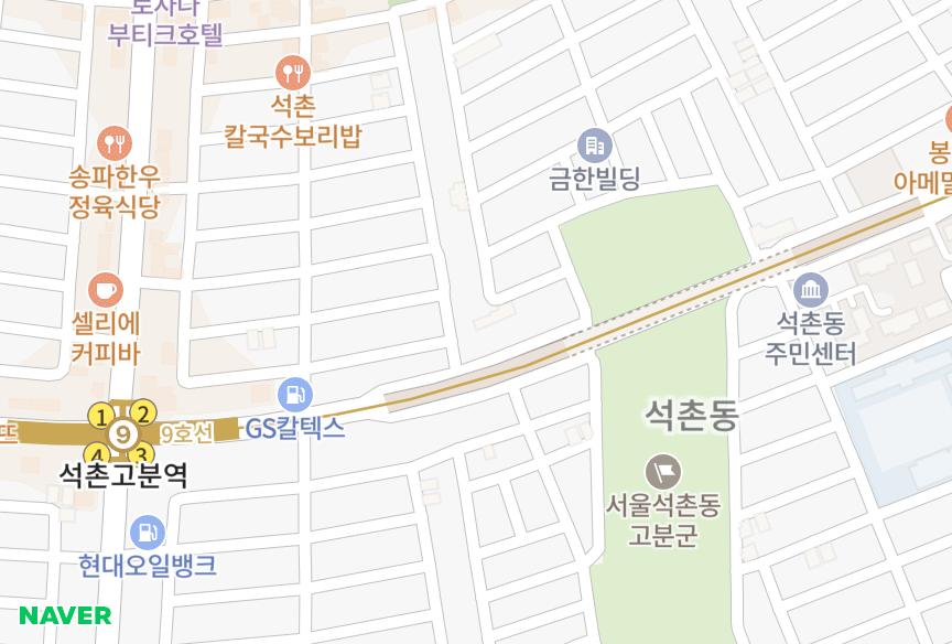 서울특별시 송파구 석촌동 석촌동신부파스카빌 위치·실거래 시세 지도