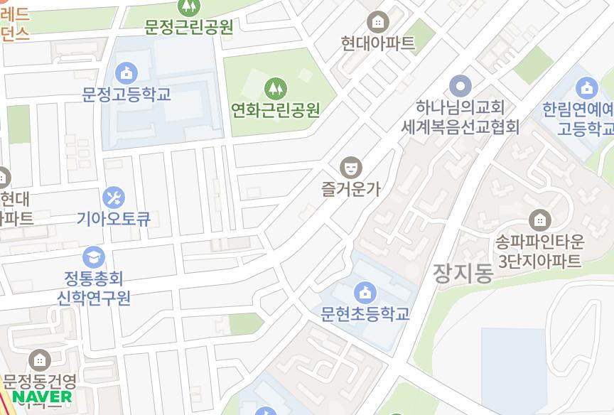 서울특별시 송파구 문정동 삼형 위치·실거래 시세 지도