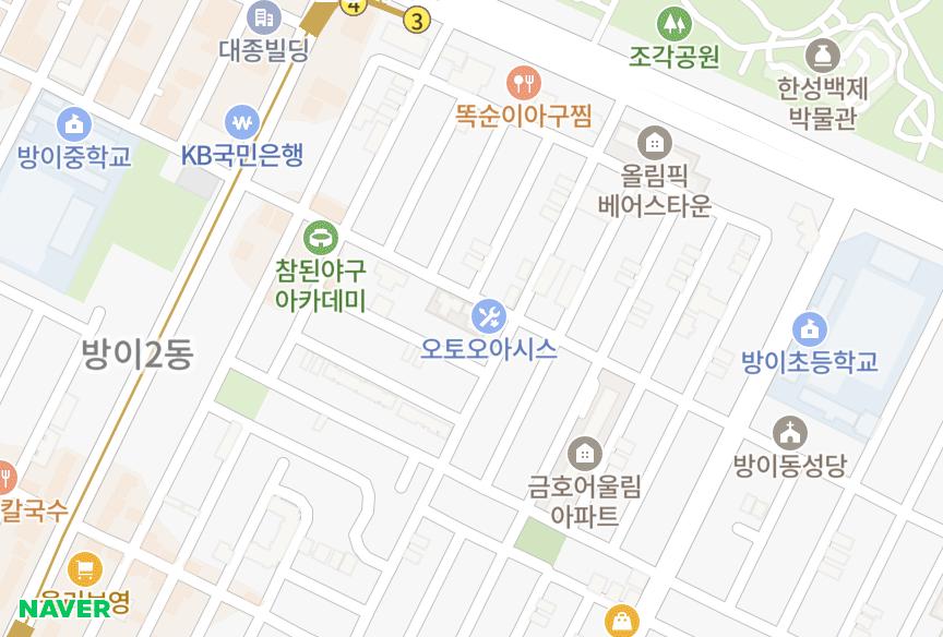 서울특별시 송파구 방이동 주함위너스Ⅰ 위치·실거래 시세 지도