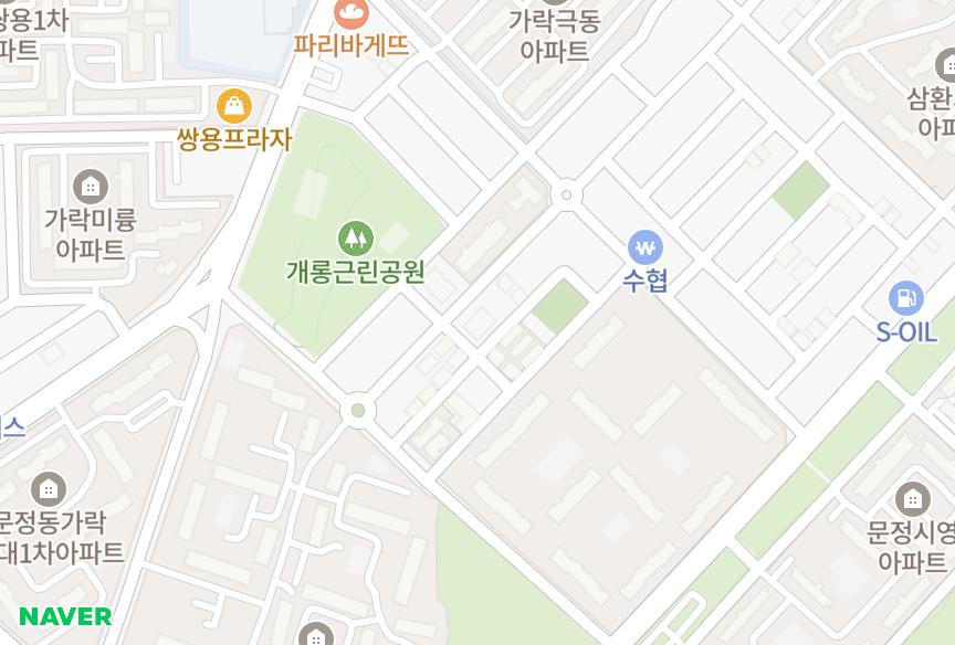 서울특별시 송파구 가락동 금성프라자1차 위치·실거래 시세 지도