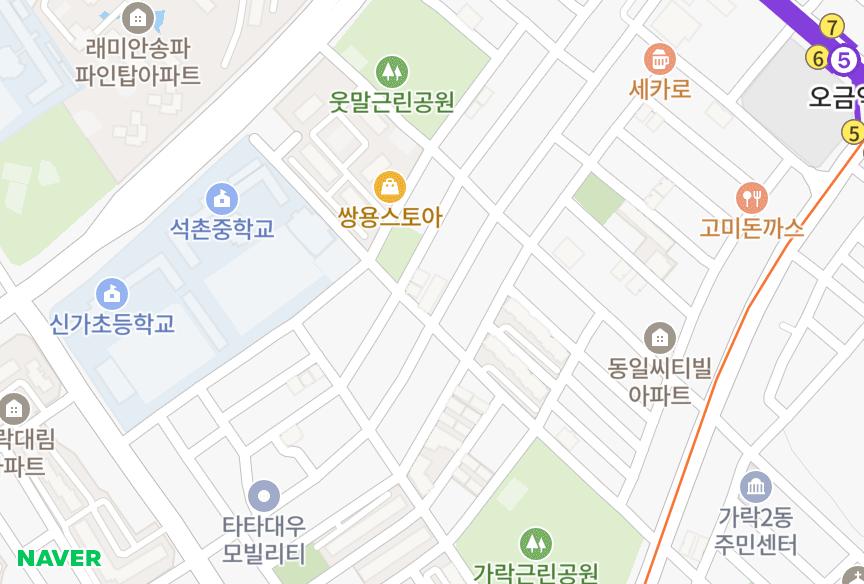 서울특별시 송파구 거여동 쌍용노블레스 위치·실거래 시세 지도