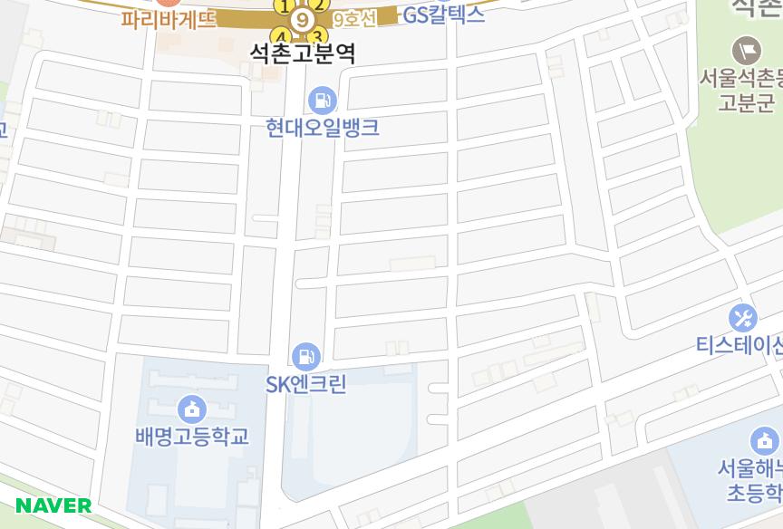 서울특별시 송파구 석촌동 현대빌라 위치·실거래 시세 지도