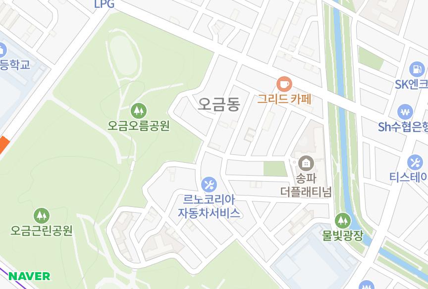 서울특별시 송파구 오금동 오금그랑밸리 위치·실거래 시세 지도