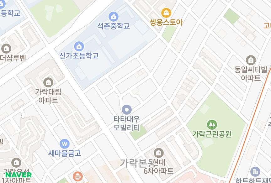 서울특별시 송파구 가락동 카나피아 위치·실거래 시세 지도