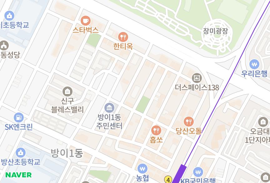 서울특별시 송파구 방이동 현대파크빌라트 위치·실거래 시세 지도