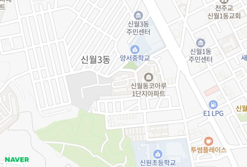 서울특별시 양천구 신월동 신월코아루2단지 위치·실거래 시세 지도