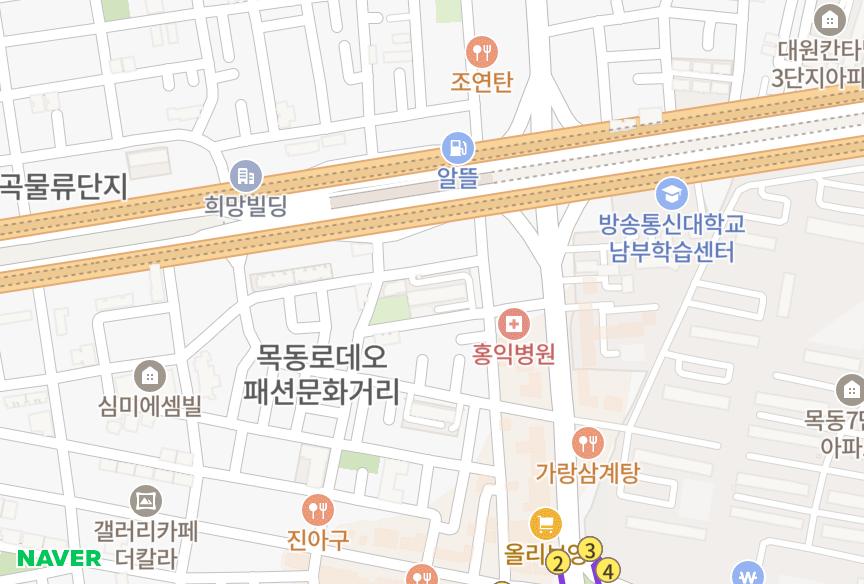 서울특별시 양천구 신정동 동원로데오 위치·실거래 시세 지도