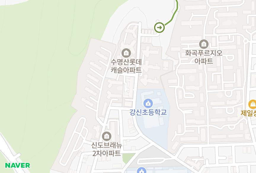 서울특별시 양천구 신월동 수명산그린시아 위치·실거래 시세 지도