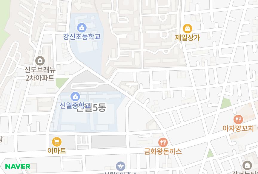 서울특별시 양천구 신월동 수명산태승훼미리 위치·실거래 시세 지도