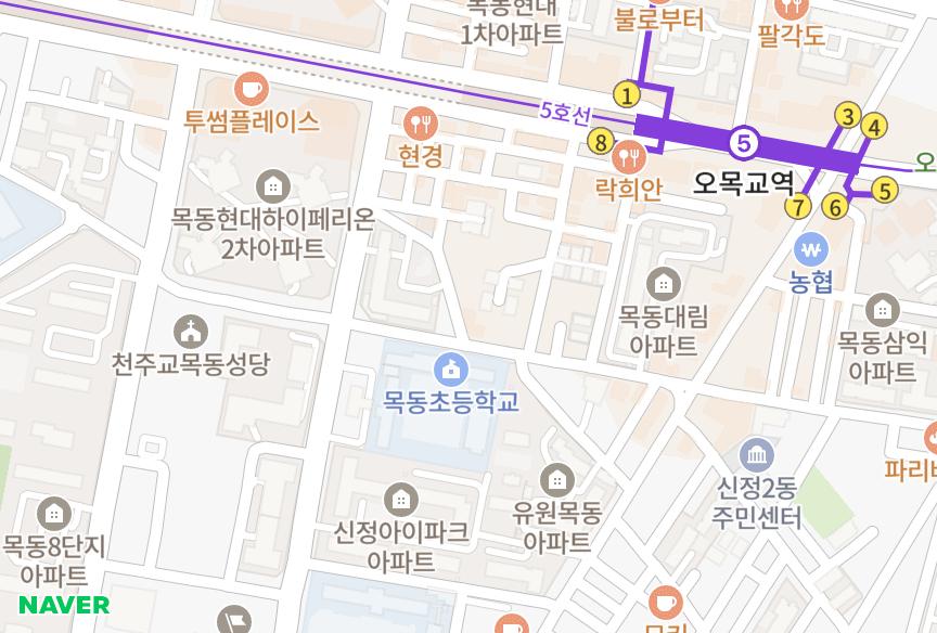 서울특별시 양천구 목동 목동청학 위치·실거래 시세 지도