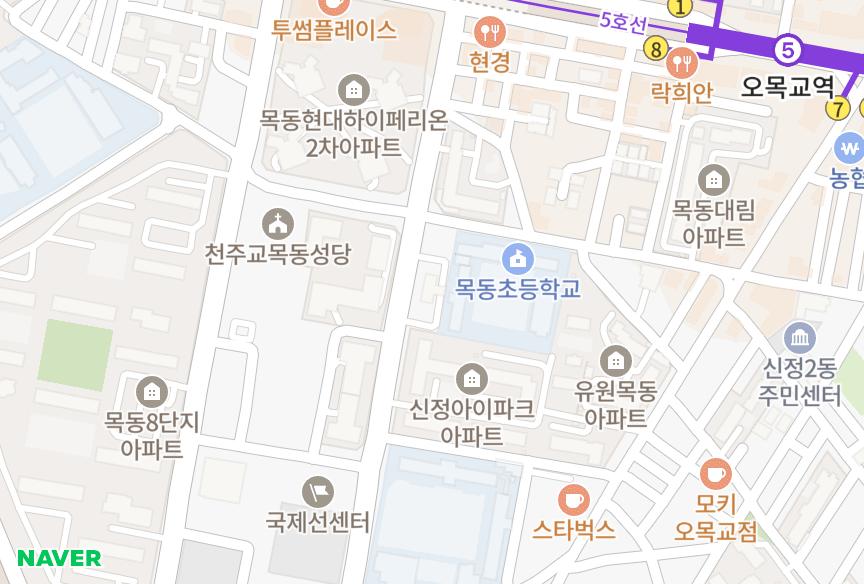 서울특별시 양천구 신정동 길훈로즈빌 위치·실거래 시세 지도