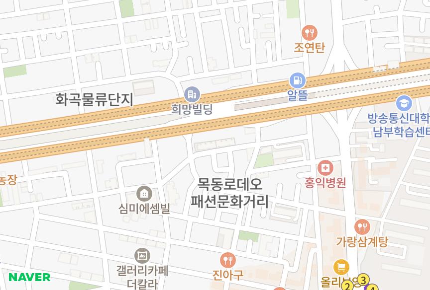 서울특별시 양천구 신정동 로데오휘버스빌 위치·실거래 시세 지도