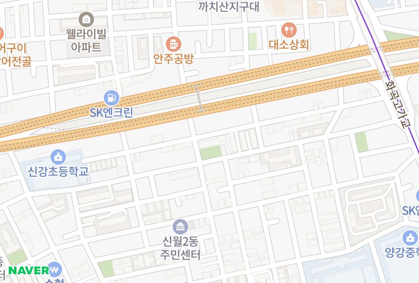 서울특별시 양천구 신월동 새롬 위치·실거래 시세 지도