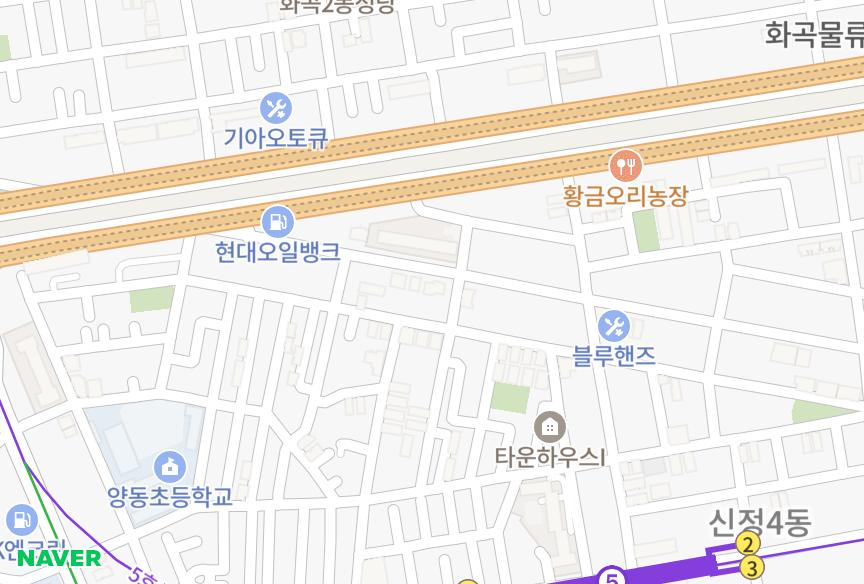 서울특별시 양천구 신정동 동양부로미 위치·실거래 시세 지도