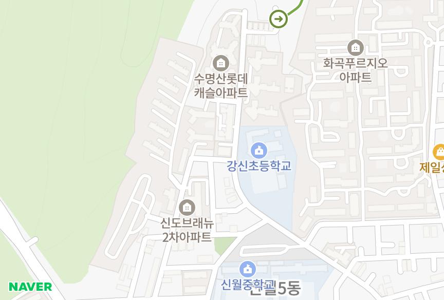서울특별시 양천구 신월동 수명산타워빌 위치·실거래 시세 지도