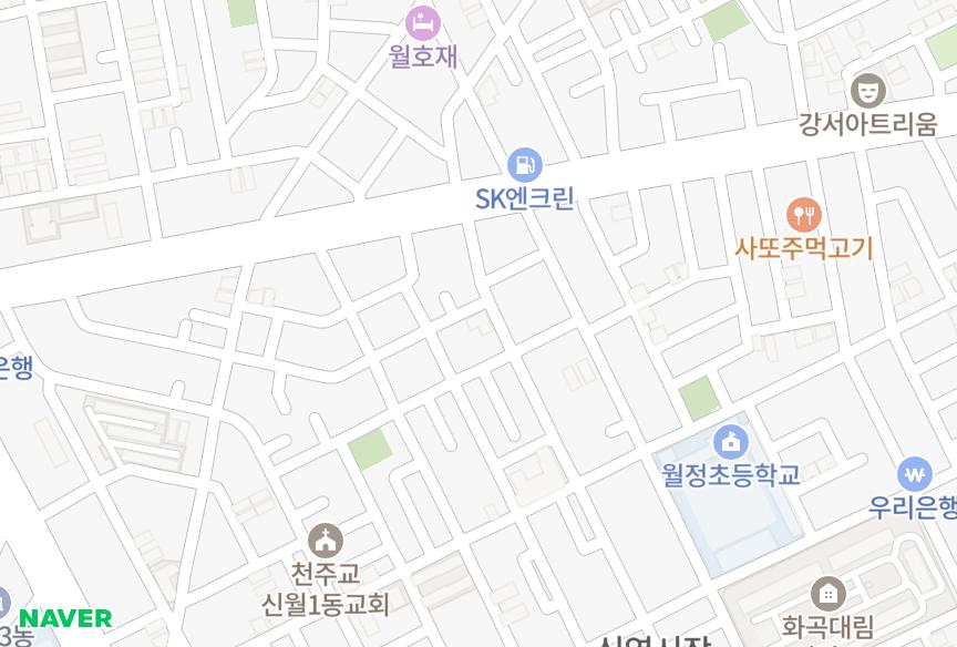 서울특별시 양천구 신월동 우진 위치·실거래 시세 지도
