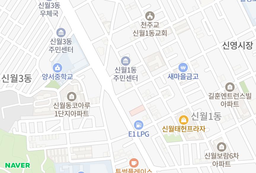 서울특별시 양천구 신월동 우영 위치·실거래 시세 지도