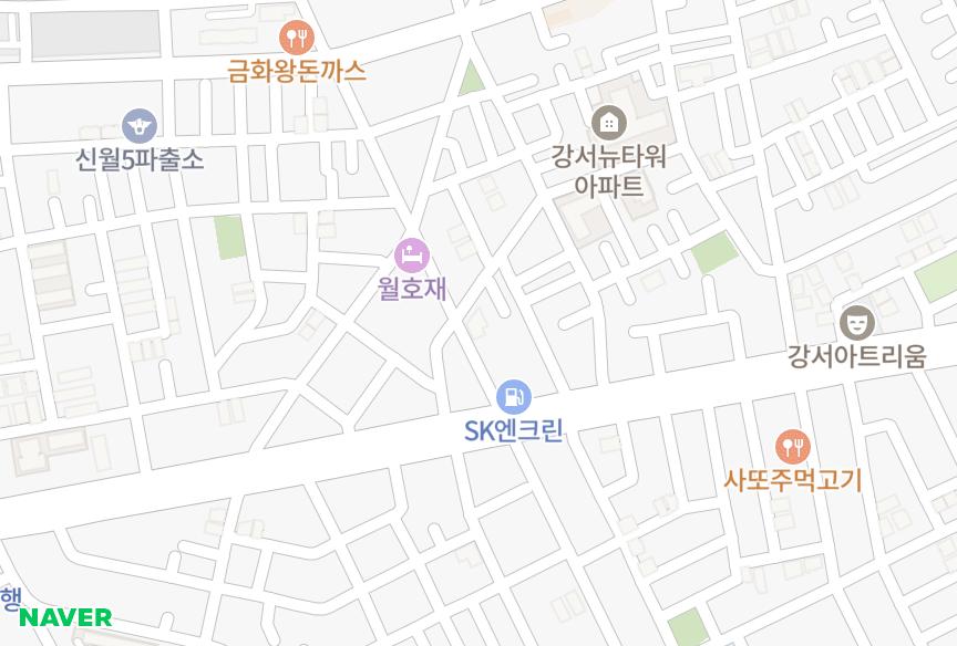서울특별시 양천구 신월동 흥양훼미리 위치·실거래 시세 지도