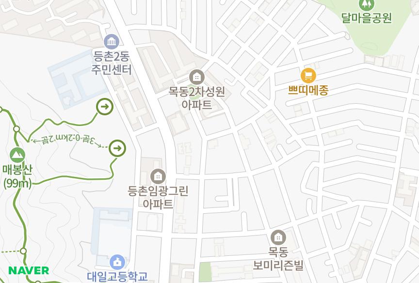 서울특별시 양천구 목동 두란 위치·실거래 시세 지도