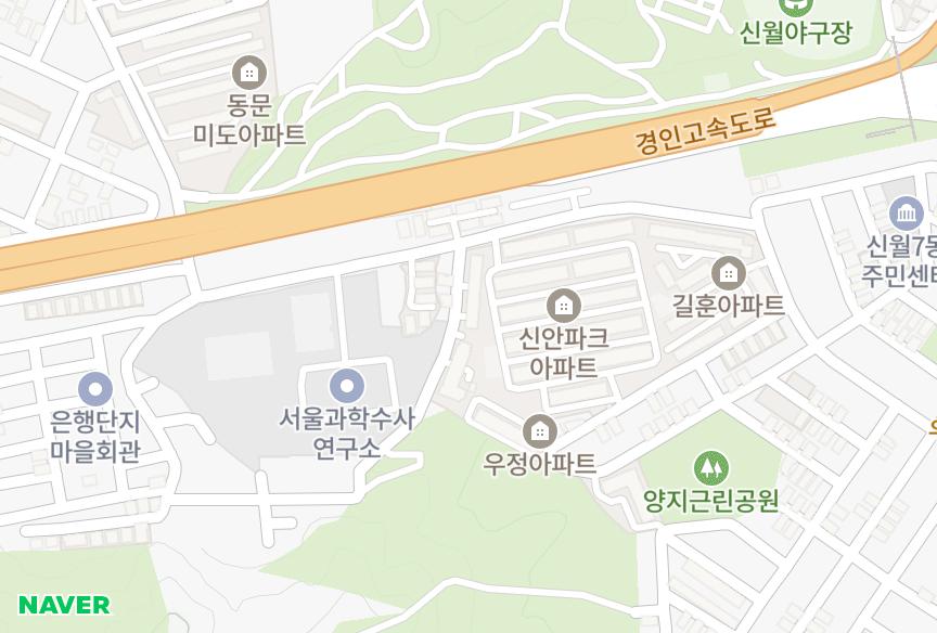 서울특별시 양천구 신월동 디아이빌 위치·실거래 시세 지도