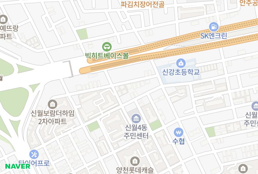 서울특별시 양천구 신월동 에이원 위치·실거래 시세 지도