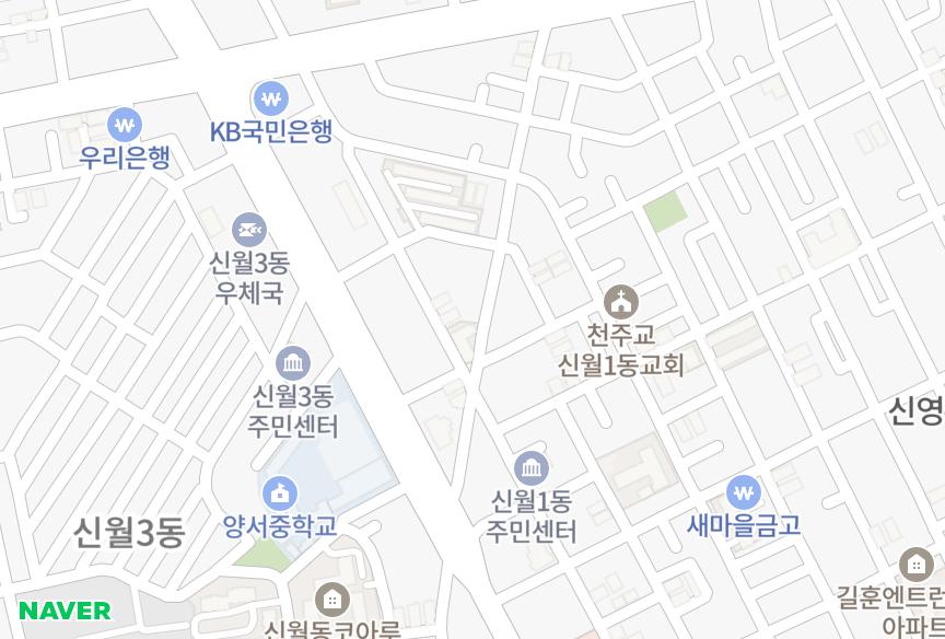 서울특별시 양천구 신월동 은하 위치·실거래 시세 지도